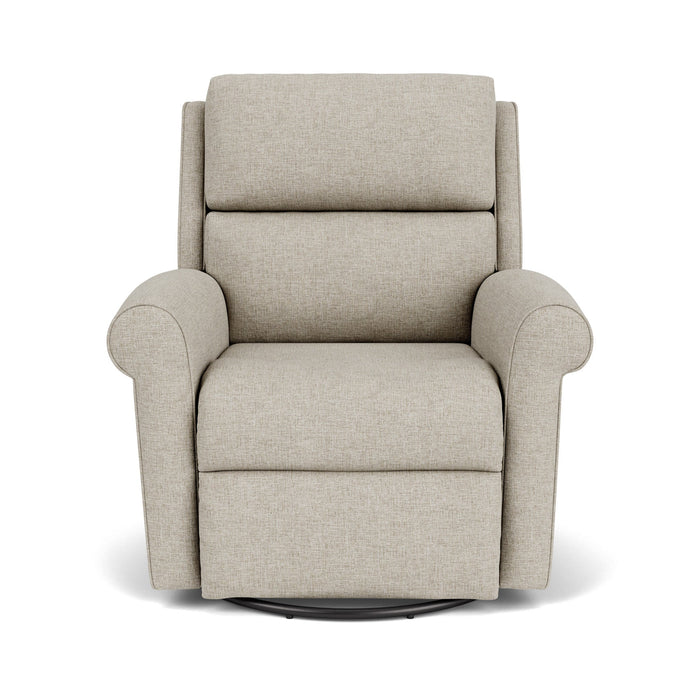 Belle Fabric Swivel Gliding Recliner