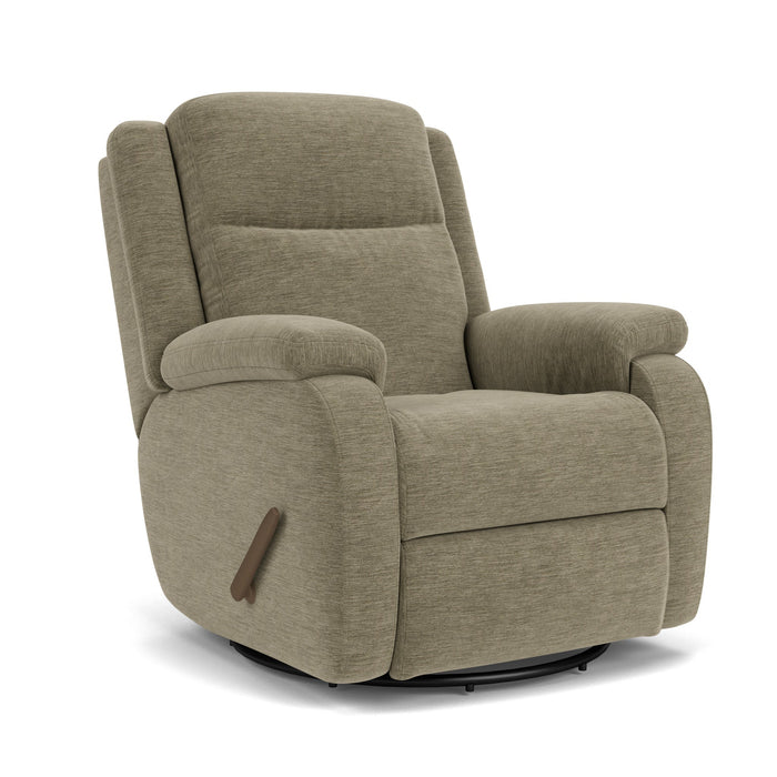 Magnus Fabric Swivel Gliding Recliner