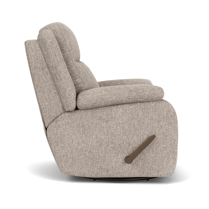 Magnus Fabric Swivel Gliding Recliner