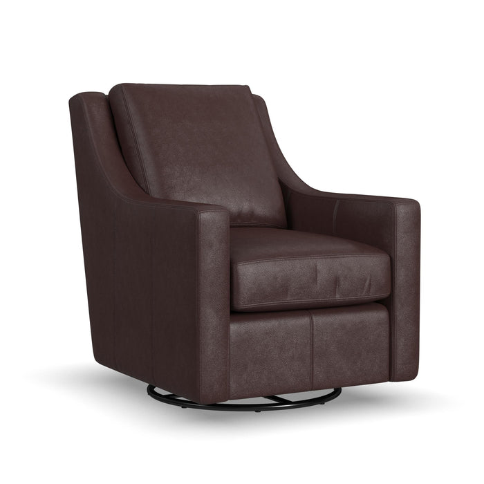 Murph Leather Swivel Glider