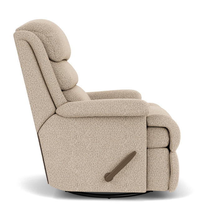 Yukon Fabric Swivel Gliding Recliner