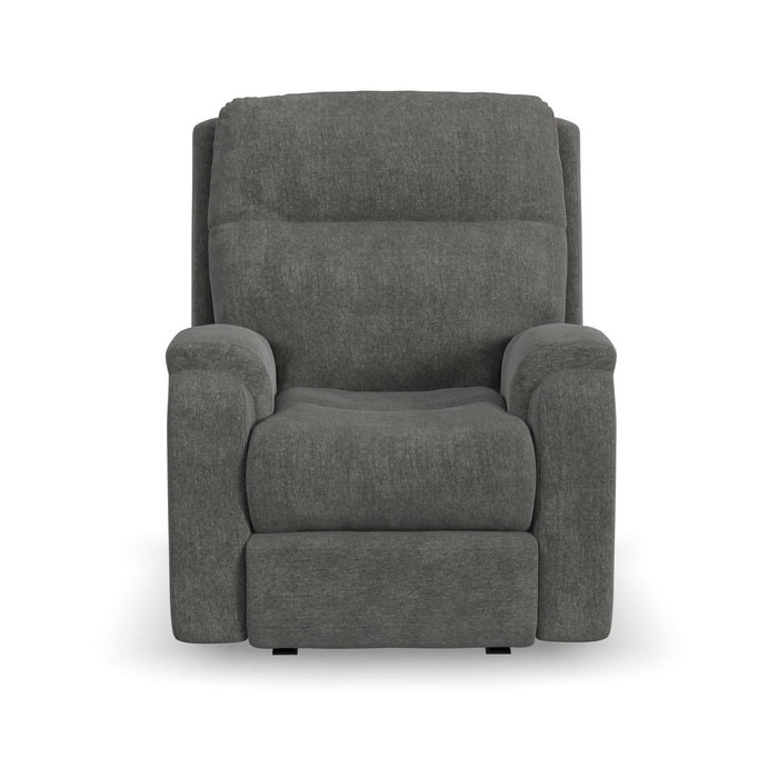 Penn Fabric Power Rocking Recliner with Power Headrest & Lumbar