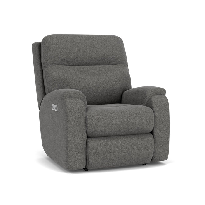 Penn Fabric Power Rocking Recliner with Power Headrest & Lumbar