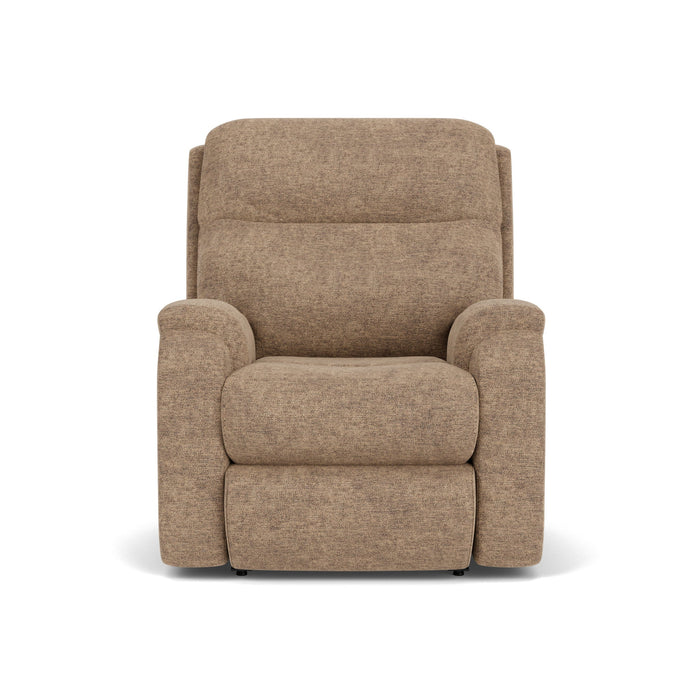 Penn Fabric Power Rocking Recliner with Power Headrest & Lumbar