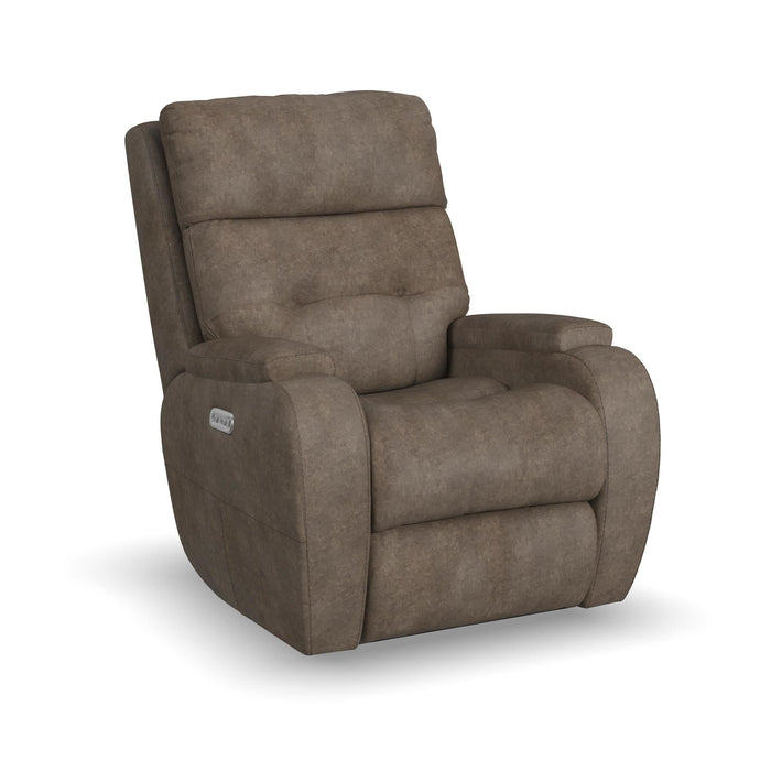 Strait Leather Power Recliner with Power Headrest