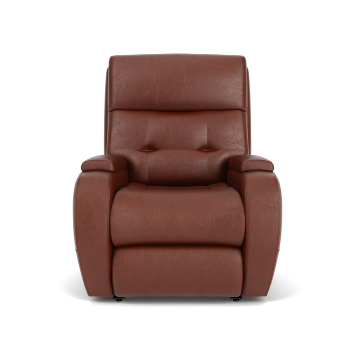 Strait Leather Power Recliner with Power Headrest