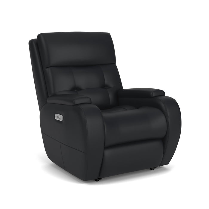 Strait Leather Power Recliner with Power Headrest