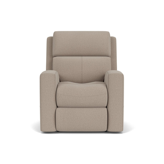 Score Leather Power Recliner with Power Headrest & Lumbar