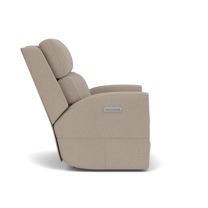 Score Leather Power Recliner with Power Headrest & Lumbar