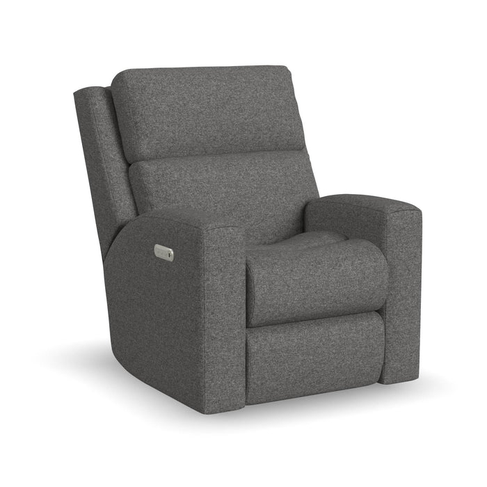 Score Fabric Power Recliner with Power Headrest & Lumbar