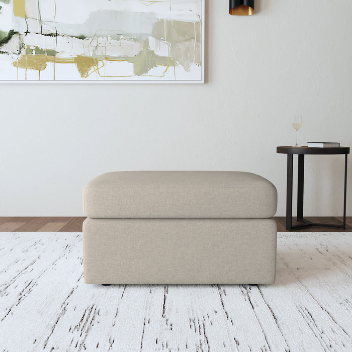 Sky Fabric Ottoman