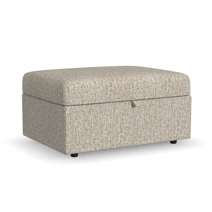 Sky Fabric Storage Ottoman