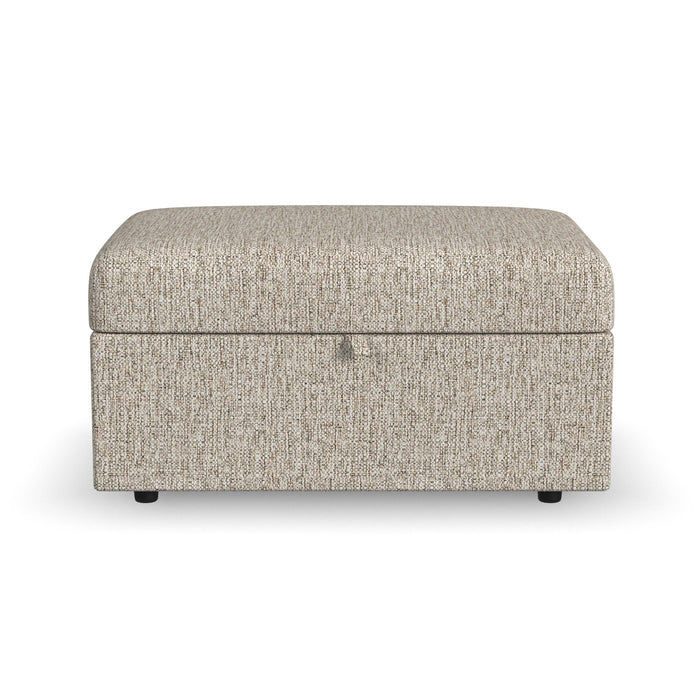 Sky Fabric Storage Ottoman