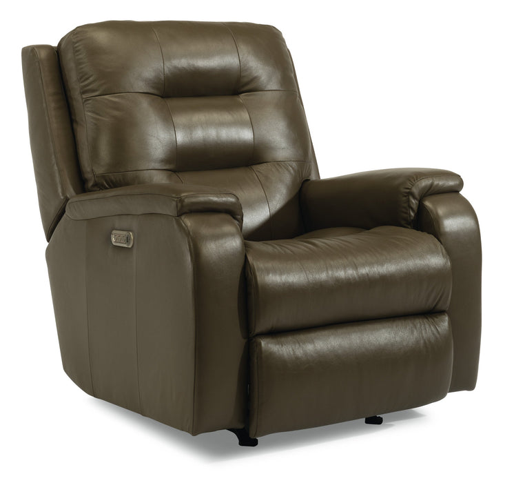 Arlo Leather Power Recliner with Power Headrest & Lumbar