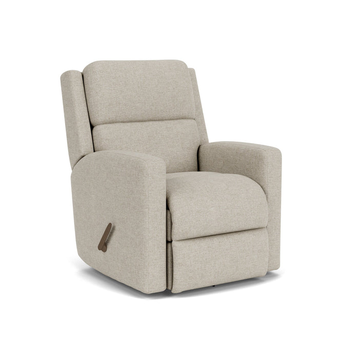 Chip Fabric Swivel Gliding Recliner