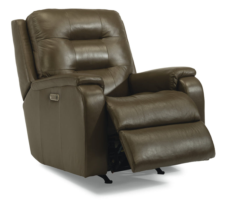 Arlo Leather Power Recliner with Power Headrest & Lumbar