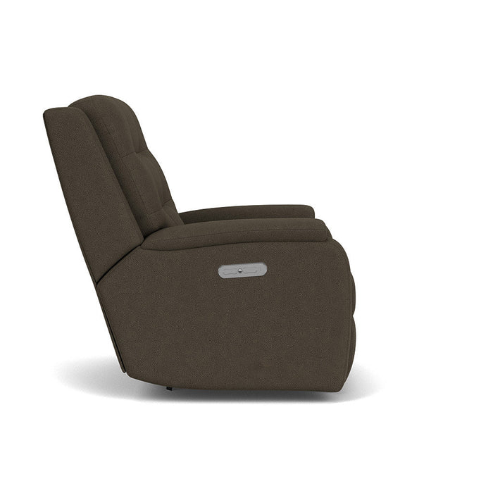 Arlo Fabric Power Rocking Recliner with Power Headrest