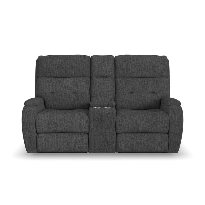 Strait Fabric Power Recliner with Power Headrest & Lumbar