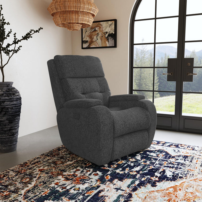 Strait Fabric Power Recliner with Power Headrest