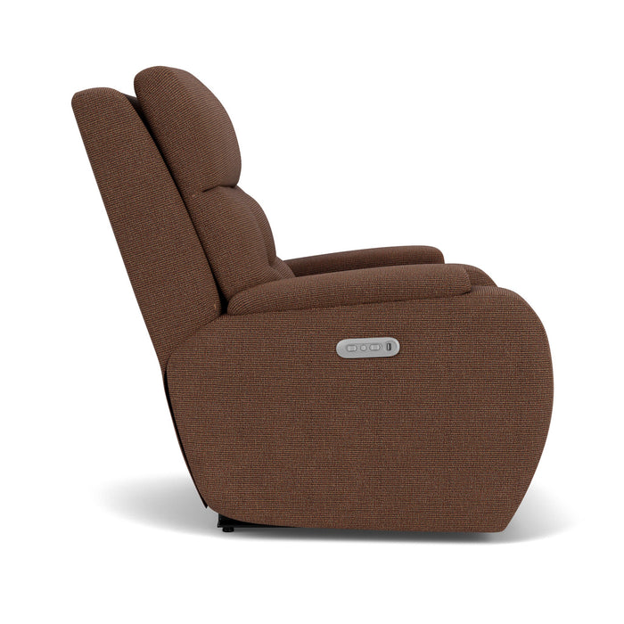 Strait Fabric Power Recliner with Power Headrest