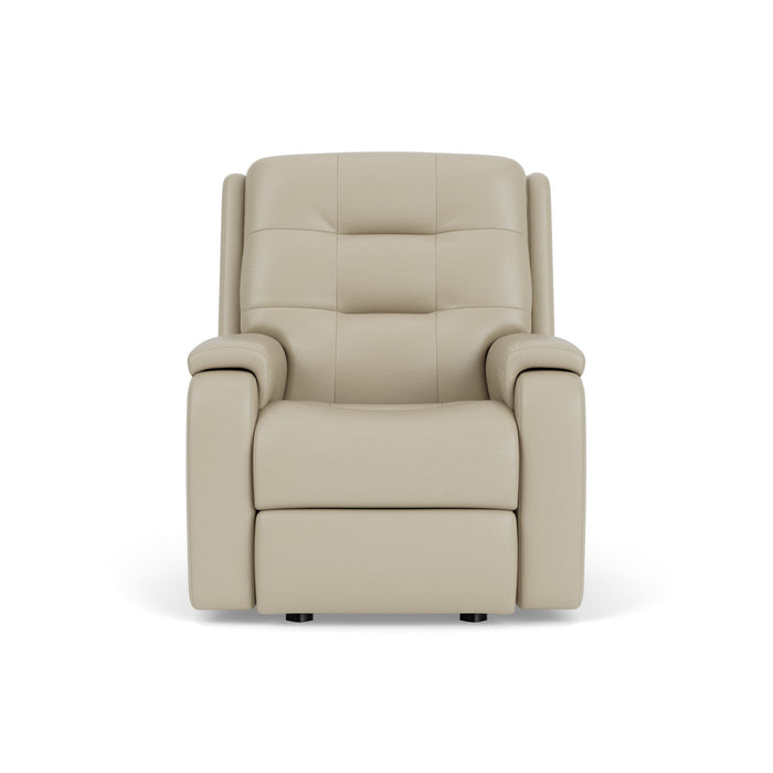 Arlo Leather Power Rocking Recliner with Power Headrest & Lumbar