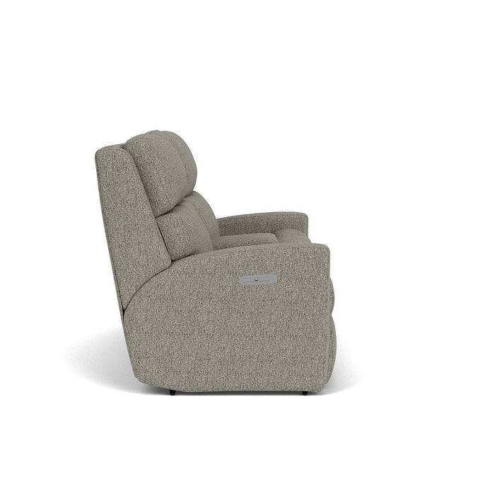 Catalina Fabric Power Reclining Loveseat with Console & Power Headrests