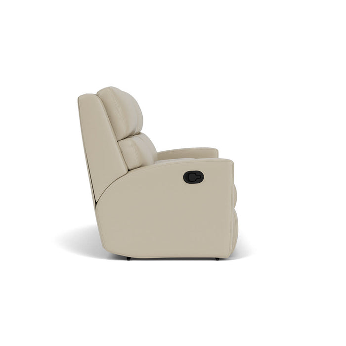 Catalina Leather Reclining Loveseat with Console