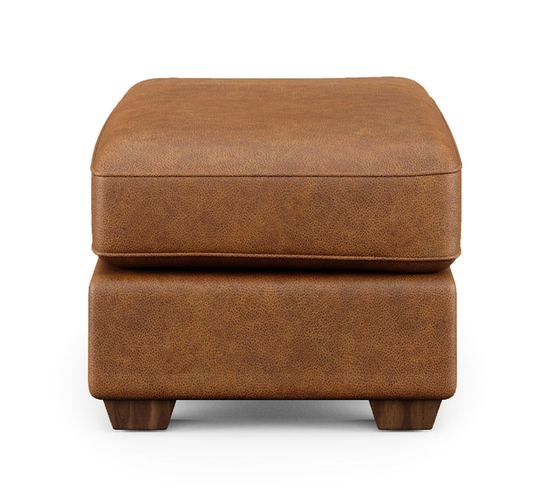 Thornton Leather Cocktail Ottoman