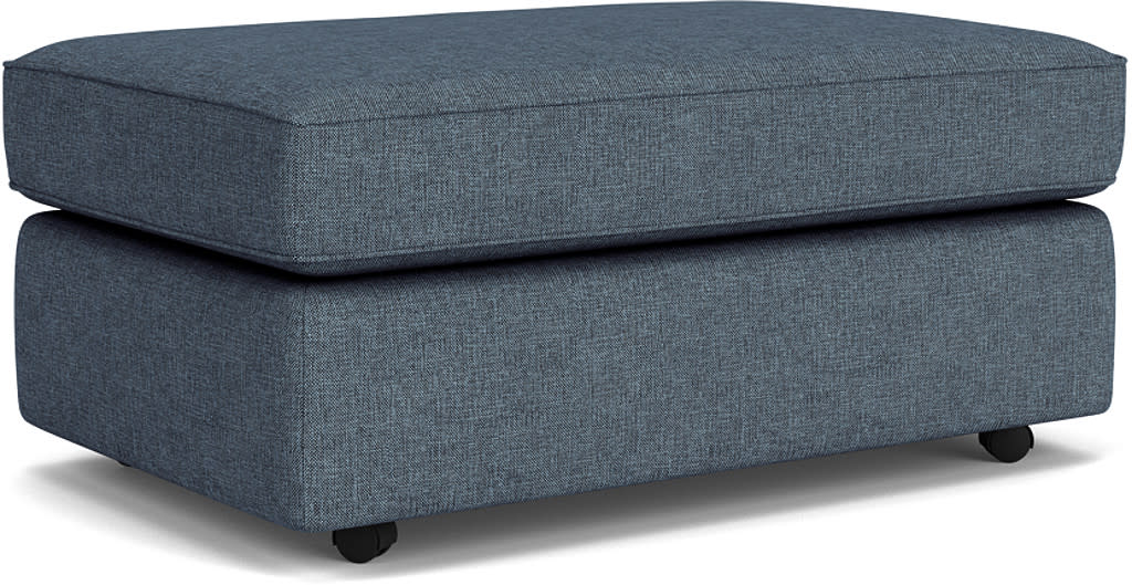 Vail Fabric Cocktail Ottoman with Casters