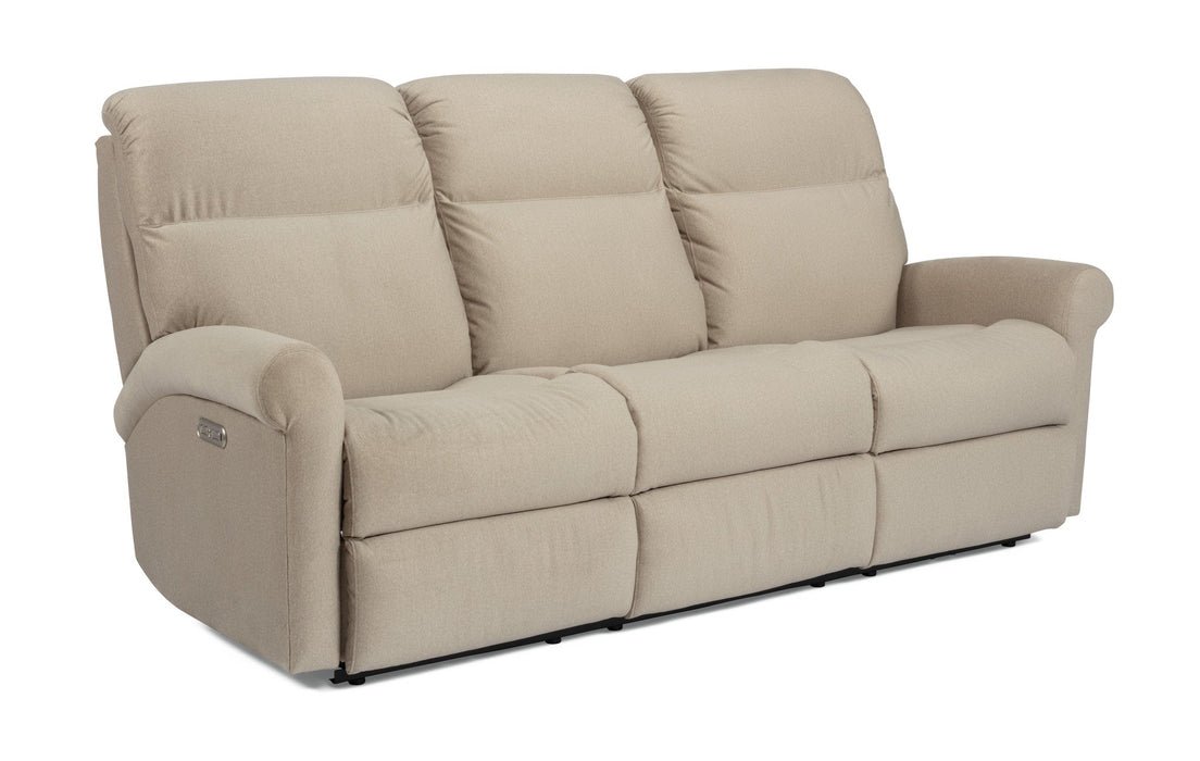 Davis Fabric Power Reclining Sofa with Power Headrests