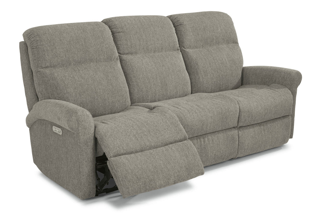 Davis Fabric Power Reclining Sofa with Power Headrests