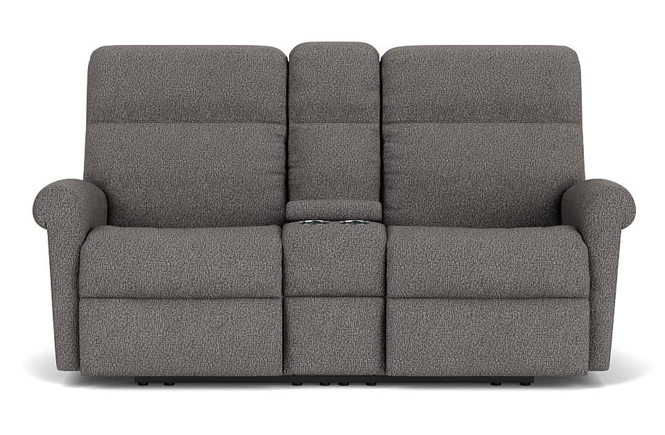 Davis Fabric Reclining Loveseat with Console