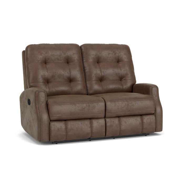 Devon Fabric Reclining Loveseat