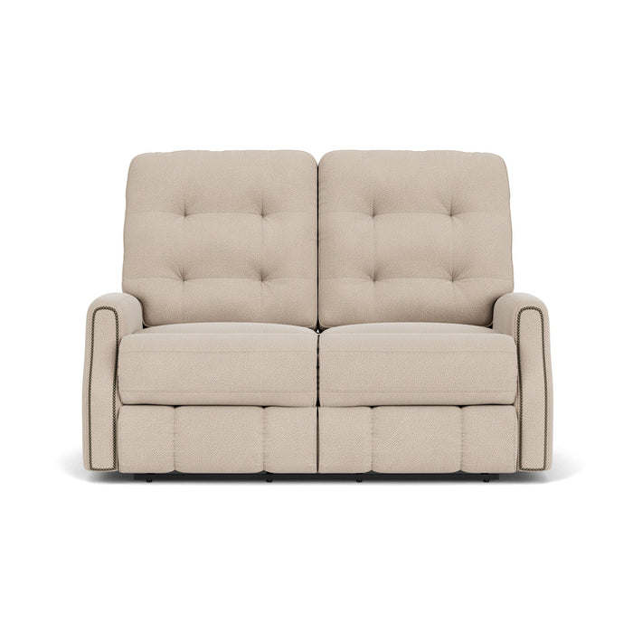 Devon Fabric Reclining Loveseat