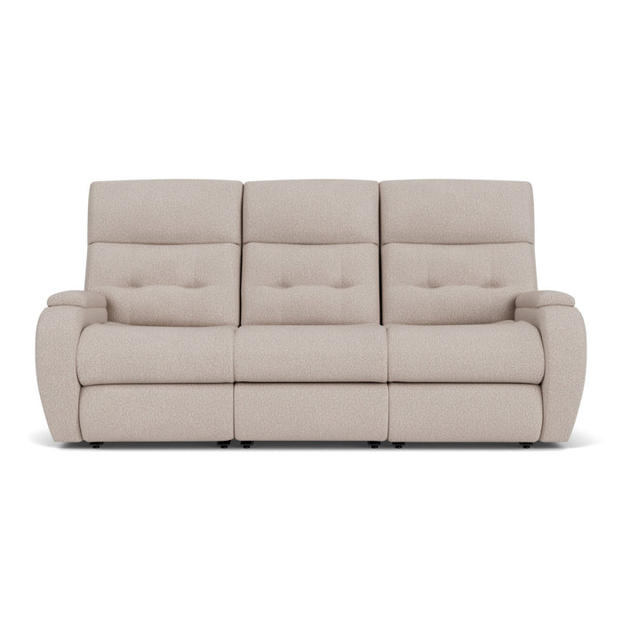 Strait Fabric Power Reclining Sofa with Power Headrests