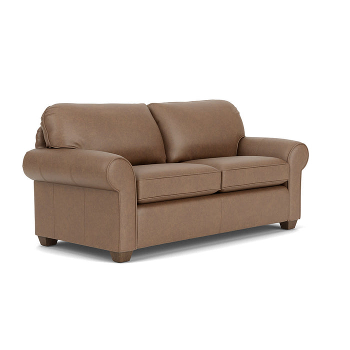 Thornton Leather Two-Cushion Sofa