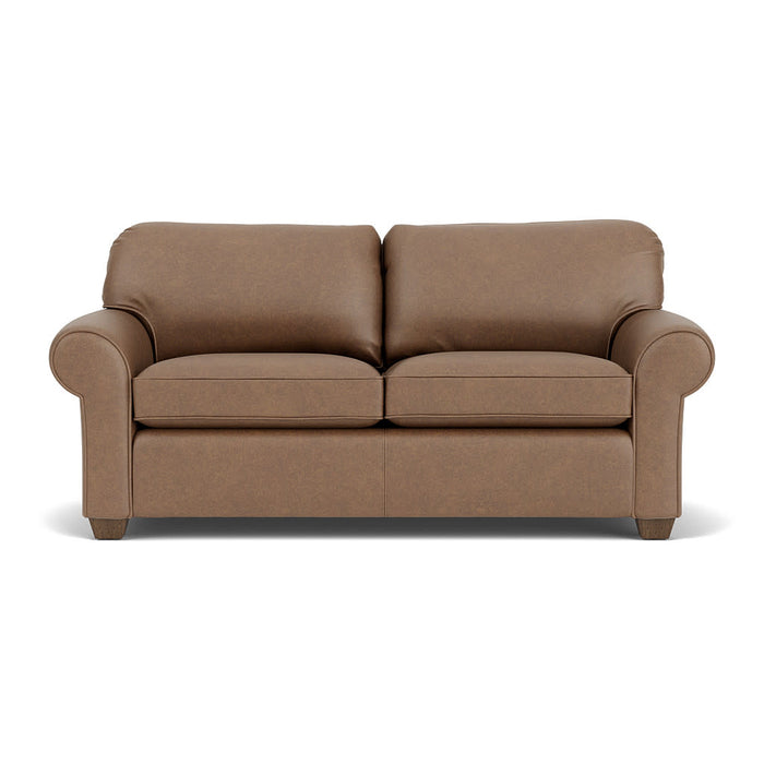 Thornton Leather Two-Cushion Sofa