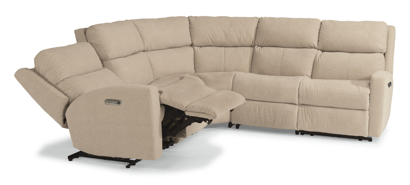 Catalina Leather Power Reclining Sectional with Power Headrests