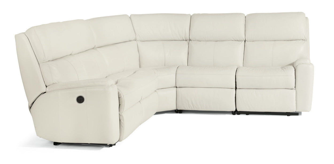 Rio Leather Power Reclining Sectional