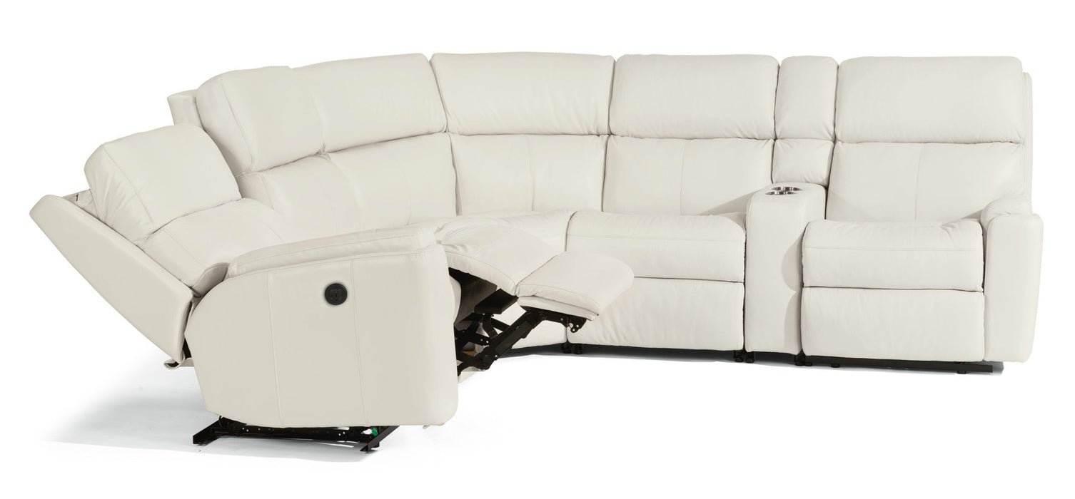 Rio Leather Power Reclining Sectional