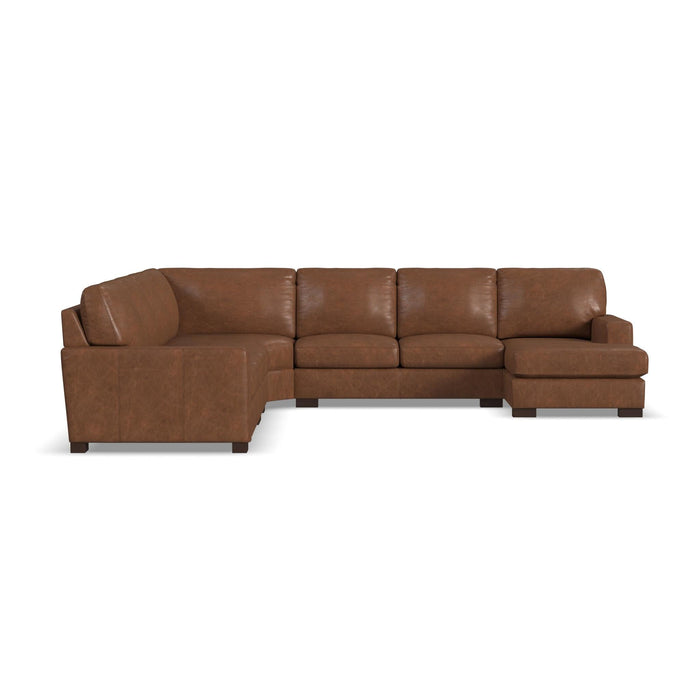 Endurance Chestnut Leather Sectional