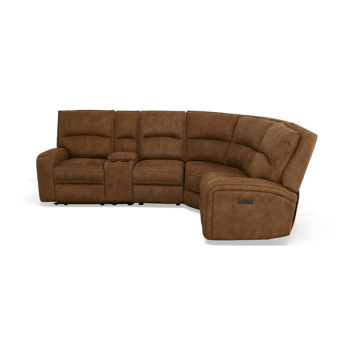 Nirvana Fabric Power Reclining Sectional with Power Headrests