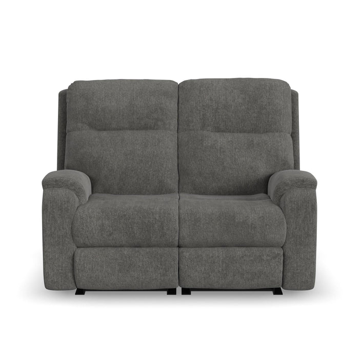 Penn Fabric Power Reclining Loveseat with Power Headrests & Lumbar