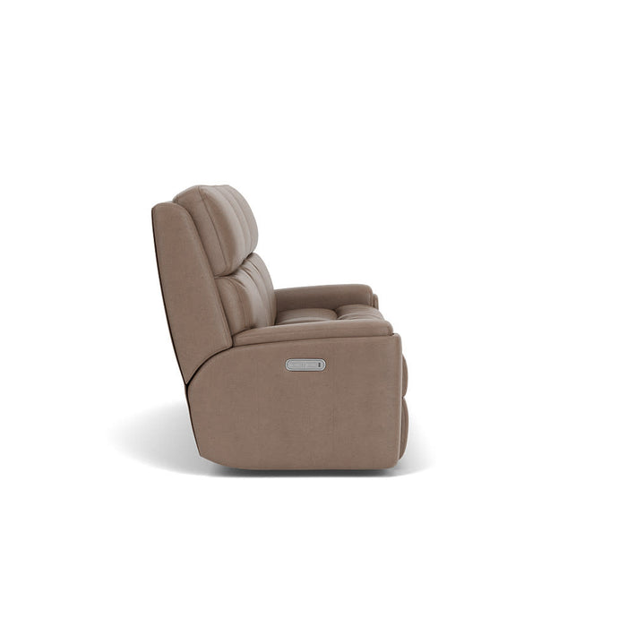 Rio Leather Power Reclining Sofa with Power Headrests