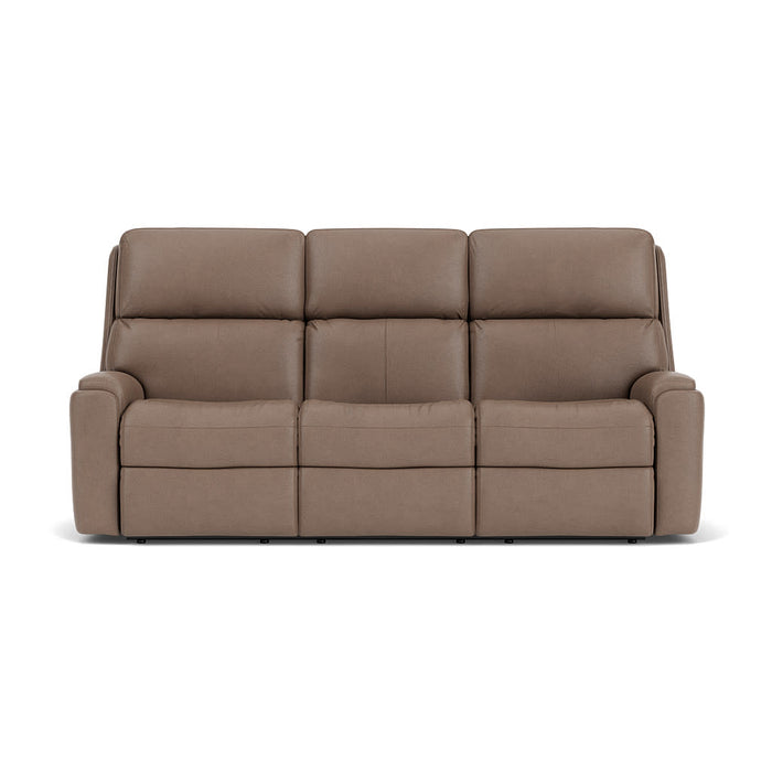 Rio Leather Power Reclining Sofa with Power Headrests