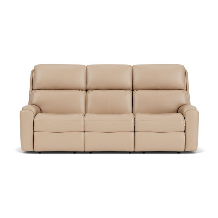 Rio Leather Power Reclining Sofa with Power Headrests