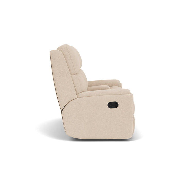 Rio Leather Reclining Loveseat with Console