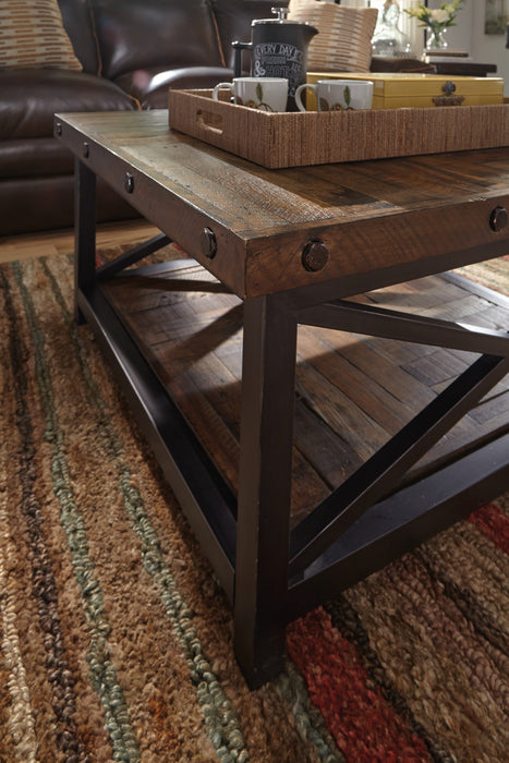 Carpenter Brown Square Coffee Table