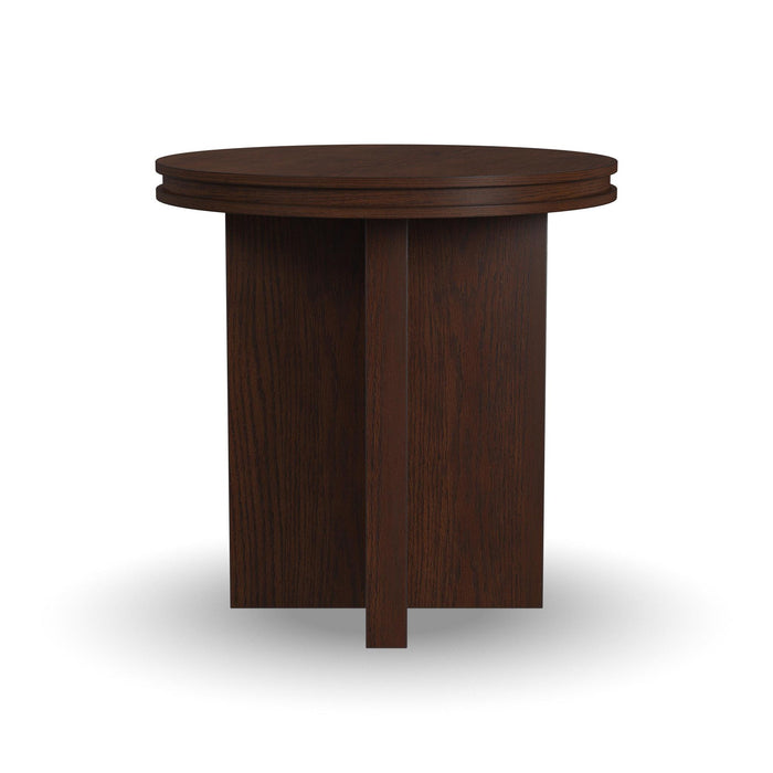 Waterfall Round End Table