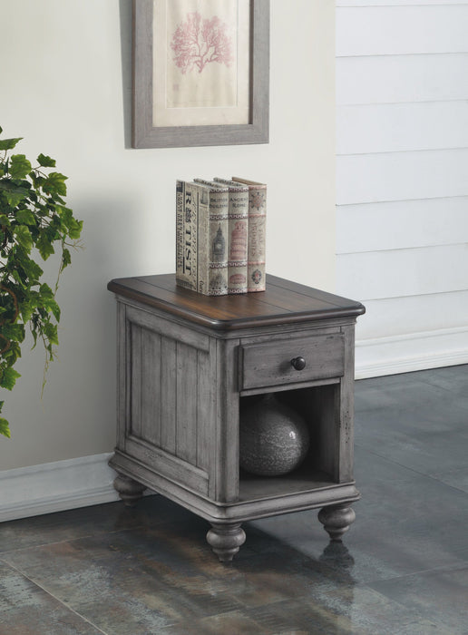 Plymouth Gray Chairside Table